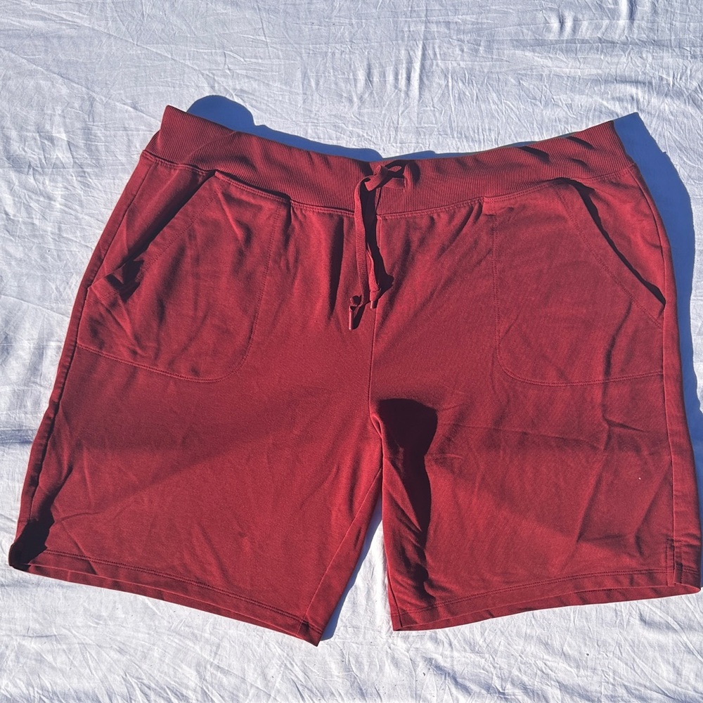 Women Red Casual Shorts